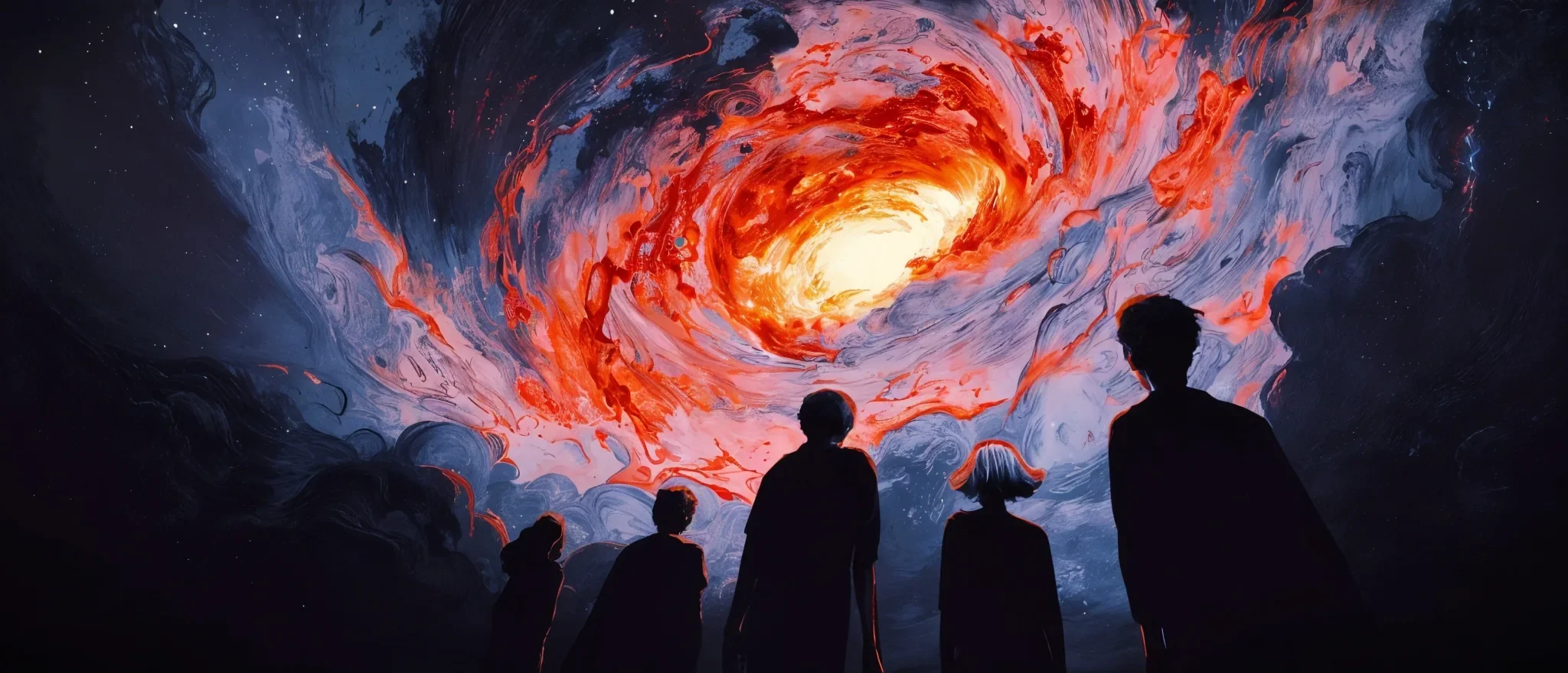 Blood and Fire five-protagonist banner